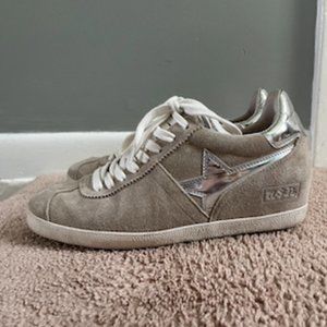 Ash Limited Beige Suede Sneakers